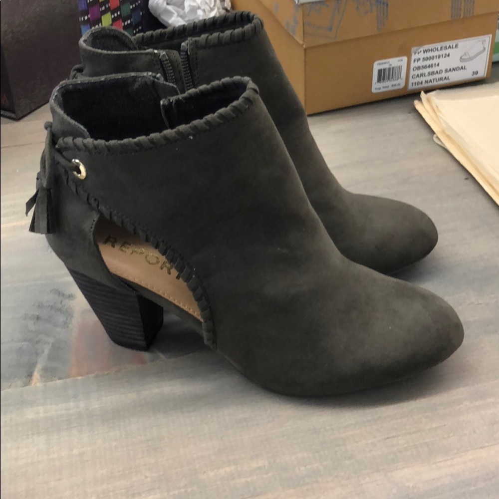 Summer/fall booties l. Never worn